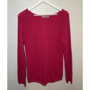 Incashmere Cashmere Pullover Sweater In Funchia Pink Size Medium